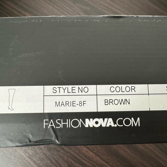 FN faux reptile brown over the knee boots - Picture 8 of 8